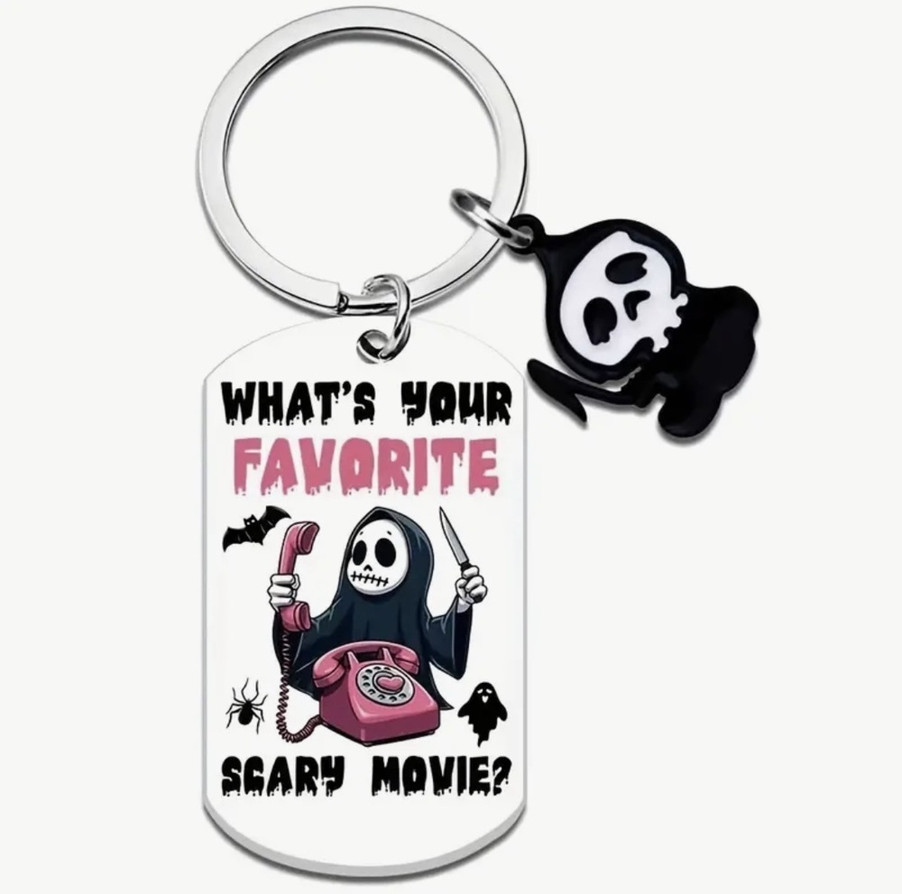 3/$25 What's Your Favorite Scary Movie Scream Ghostface Stainless Steel Keychain